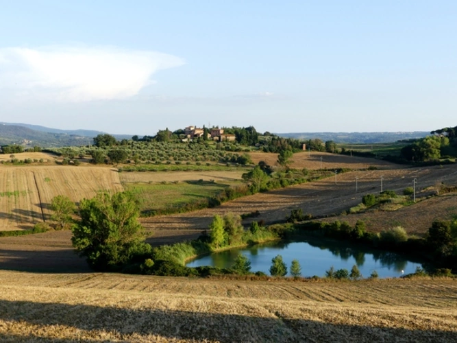 Blick auf unser Dorf Cantagallina
