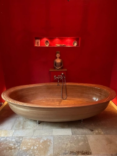 Holzbadewanne 