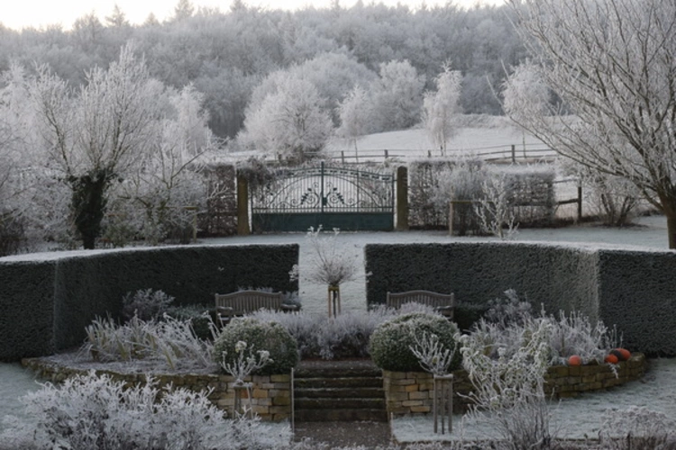 Garten Villa Taubenberg Januar/Februar