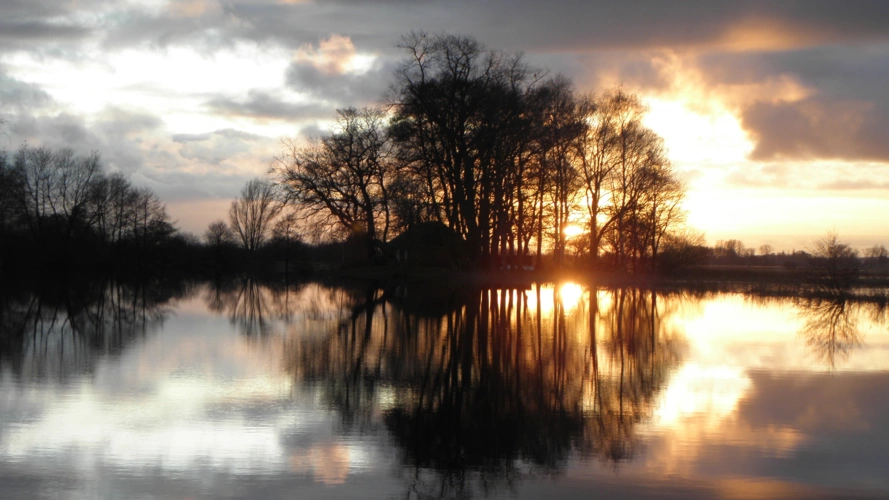 Abendstimmung am Fluß