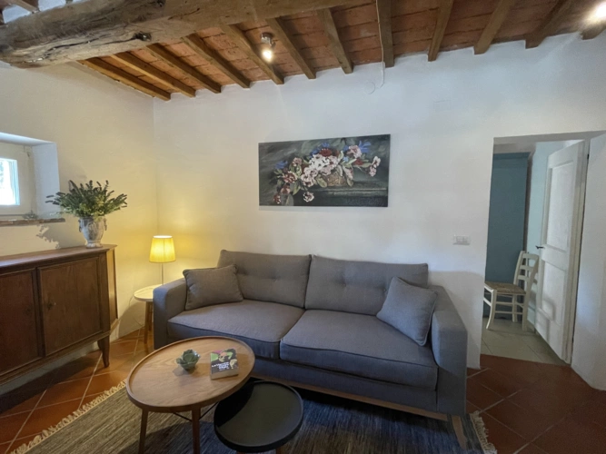 Cantagallina II, Wohnbereich mit Schlafsofa 