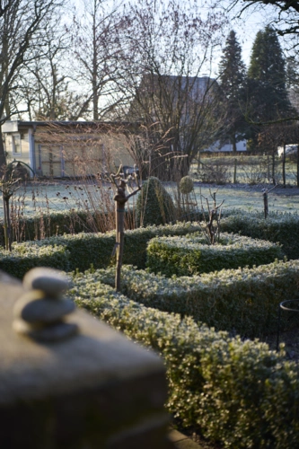 Bauerngarten im Winter