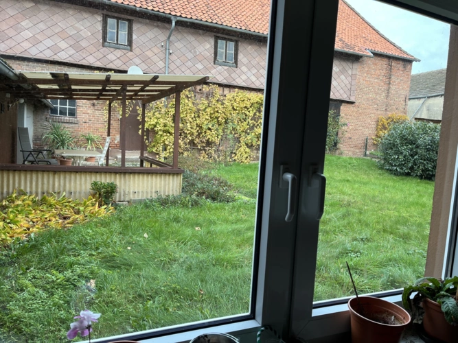 Blick aus dem Küchenfenster
