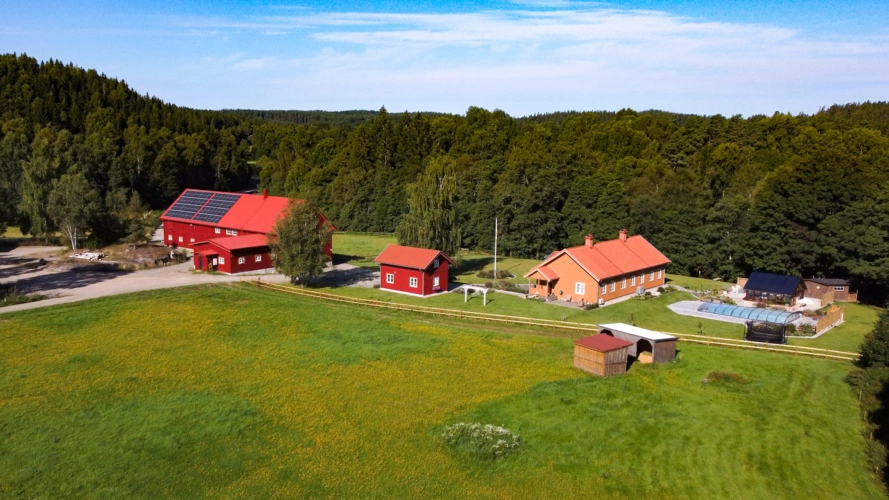 Stommens Gård mit Wohnhaus und Wirtschaftsgebäuden