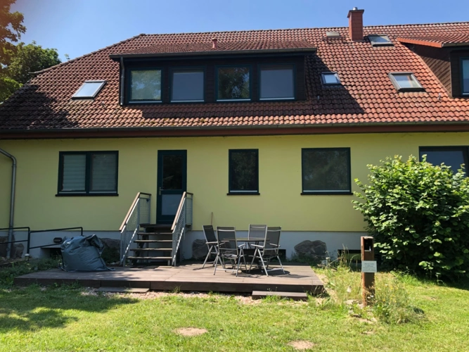 Rückansicht eines Teils des Hauses