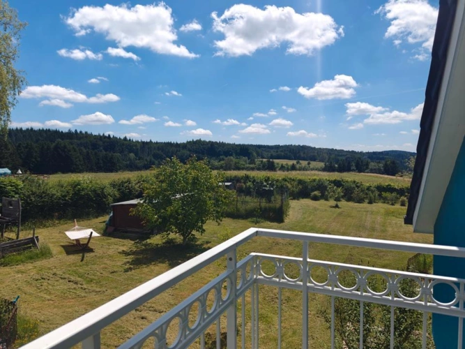 Ausblick Balkon Osten